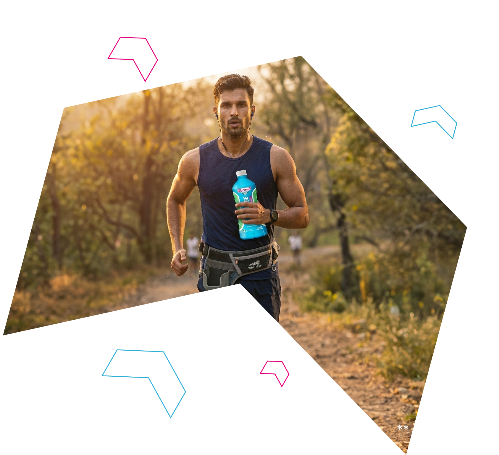 Runner hydrating